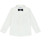 Boys White Shirt & Bow Tie, 1, hi-res